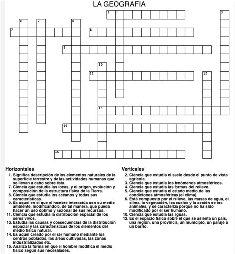 Crucigramas Para Secundaria Crucigrama De La Familia Crossword