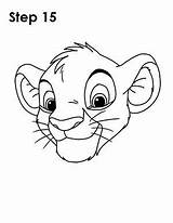Simba Lion Drawing Draw Disney Step King Easy Drawings Cartoon Sketches Easydrawingtutorials Outline Stuff Learn Animals Tutorial Sketch Lines Choose sketch template