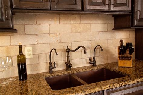 If you are going to use natural stone tiles for your backsplash carefully measure all the distances between the countertop and the cabinets to check if and where you will need to cut the tiles. Granite Countertops - Traditional - Kitchen - New York ...