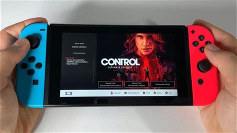 Control Ultimate Edition Cloud Version Nintendo Switch Handheld