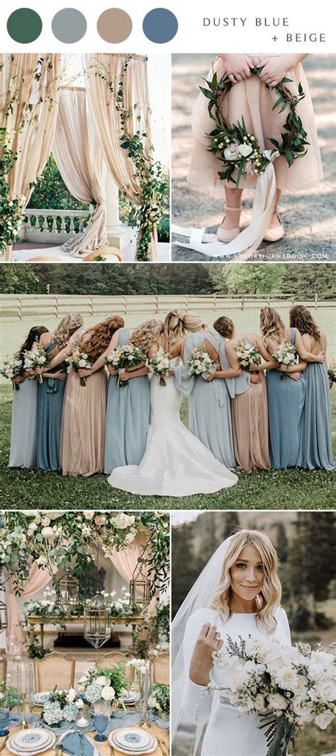 10 Dusty Blue Wedding Color Combinations For 2020 Colors