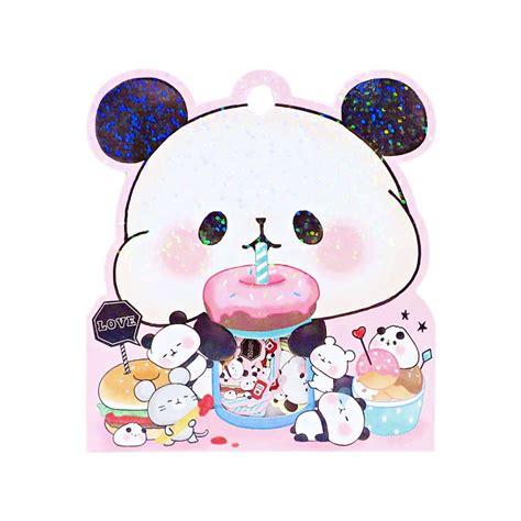 Mochi Panda Picnic Stickers Sack Kawaii Panda Making Life Cuter