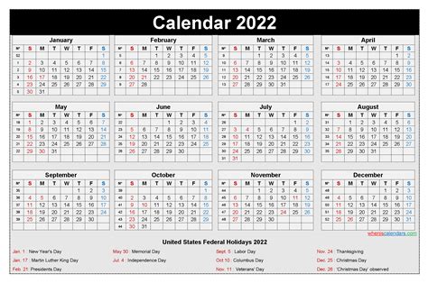 2 Year Calendar 2022 And 2022 Printable Free Letter Templates Riset