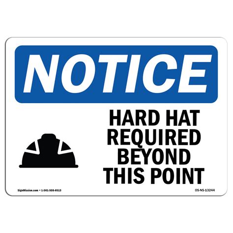 Signmission Hard Hat Required Beyond This Point Sign Wayfair