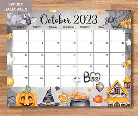 Editable Monthly Calendar 2023 Bundle Cute Beautiful Fillable Etsy