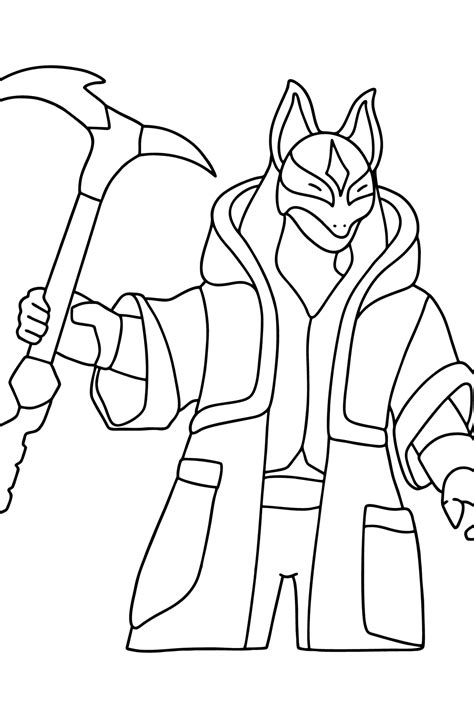 Fortnite Drift Coloring Page ♥ Online And Print For Free Coloring Home