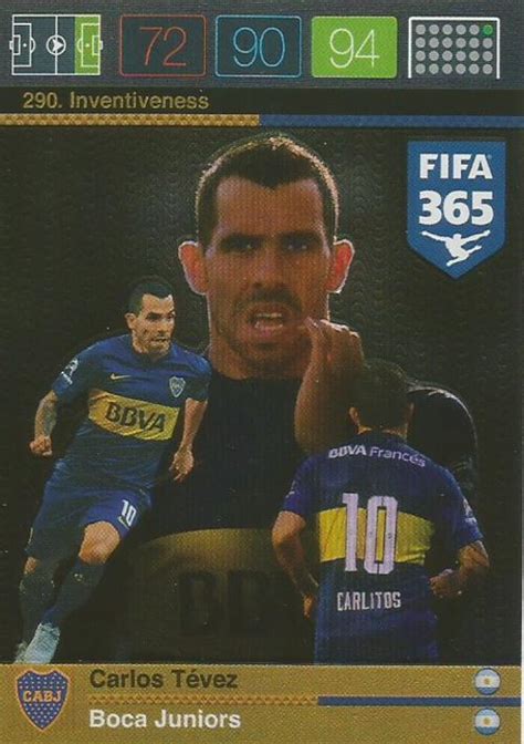 Carlos alberto tevez (american spanish: Trading Cards - CARLOS TEVEZ - PANINI FIFA 365 ...