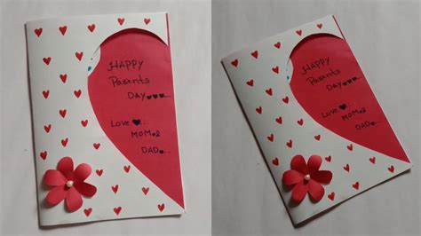 How To Make The Greeting Card Parents Day Card 😍 Easy And Beautiful