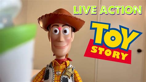 Live Action Toy Story 1 Woody Meets Buzz Scene Youtube