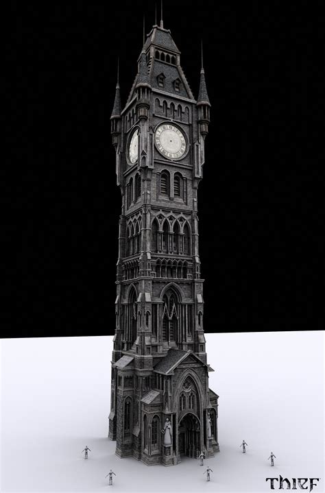 Thief Clocktower Vincent Joyal Steampunk City Cathedral