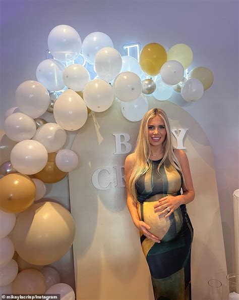 AFL WAG Mikayla Crisp Looks Radiant As She Flaunts Her Bump At Lavish