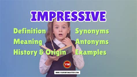 Impressive Synonyms Antonyms Example Sentences Your Info Master