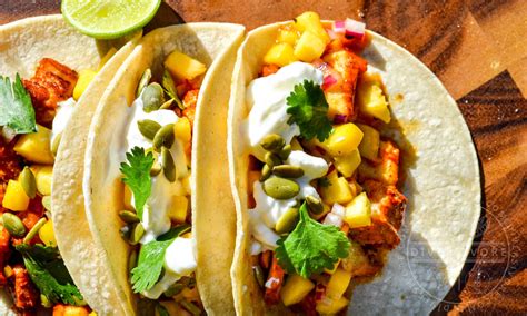 Maybe you would like to learn more about one of these? Yucatecan Fish Tacos with Green Peach Salsa | diversivore
