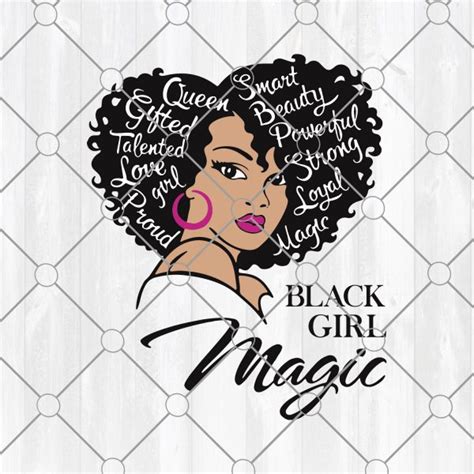 Black Woman Svg Black Girl Magic Svg Png Dxf Eps Afro Lady Woman Diva