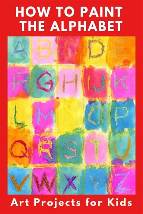 Easy Alphabet Art For Kinders Tutorial Art Center Preschool Alphabet