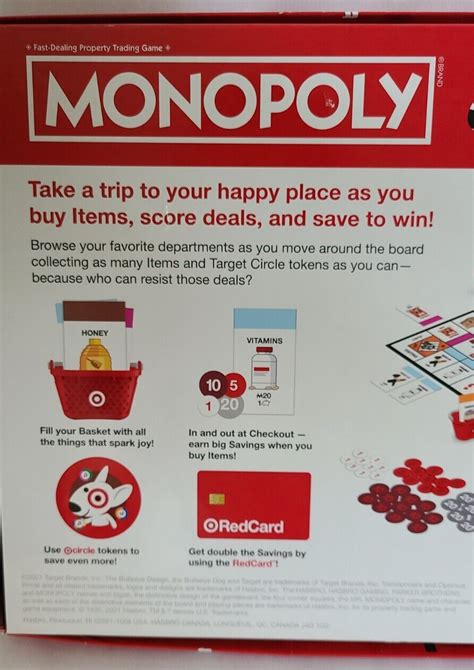 Monopoly Target Edition Board Game 2021 Ebay