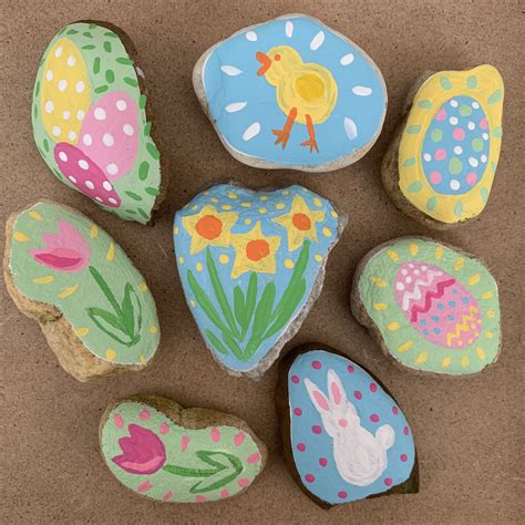 Rock Painting Rock Art Painted Rocks Easter Stone Painting Cave