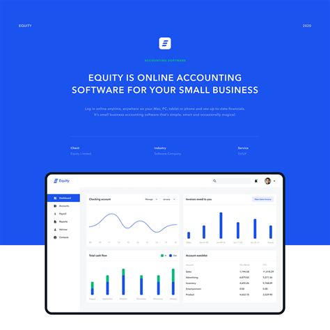 Private equity finance is the name given to finance raised from investors organised through the mediation of a venture capital company or private equity business. Equity - A Online Accounting Software Design on Behance