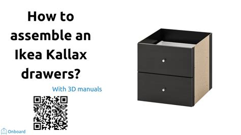 How to assemble an Ikea Kallax drawers? - YouTube