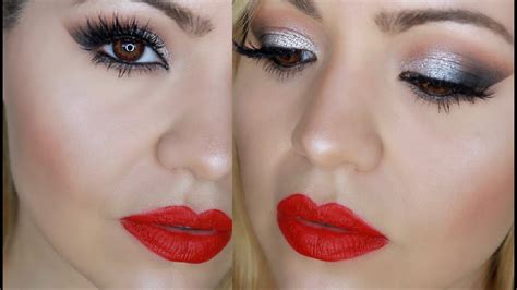 Classic Smokey Eye Makeup Holiday Makeup Red Lips Youtube