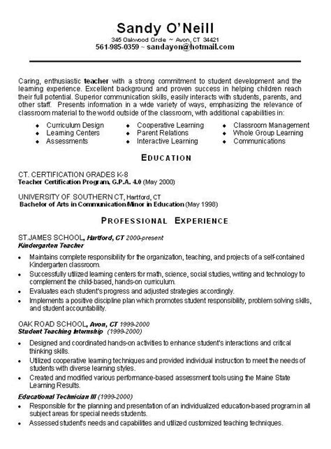 sample resume for teacher leaving education tampahom