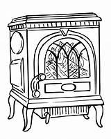 Stove Drawing Clipartmag Jotul Maine sketch template