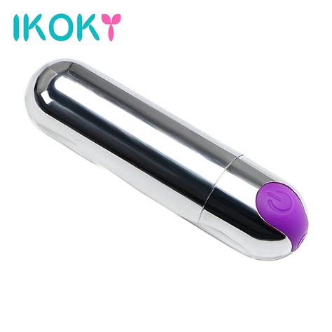 ikoky 10 speed usb rechargeable g spot massager mini bullet vibrator strong vibration waterproof