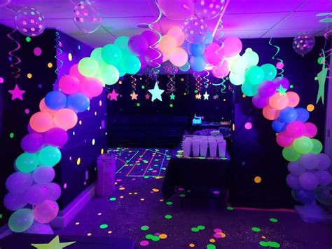 Neonglow In The Dark Party Glow Theme Party 15th Birthday Party
