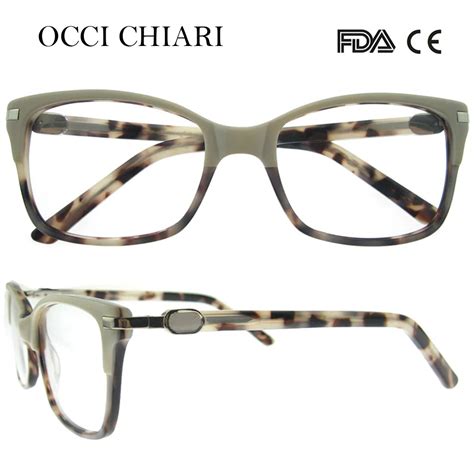 occi chiari 2018 new vintage design acetate retro optical glasses frames women ladies clear lens