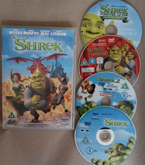 Shrek Complete Movie Collection 1 2 3 4 Quadrilogy Dvd Box Set Ebay