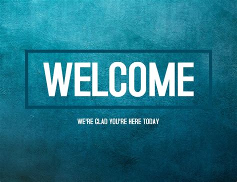 Copy Of Church Welcome Postermywall