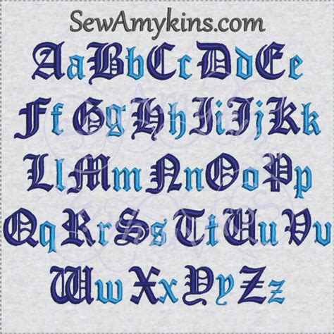 Old English Font Formal Document Diploma Pirate Alphabet Letters For 3