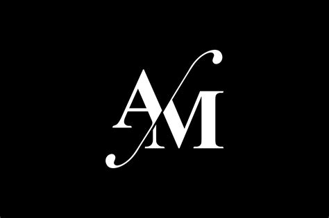 Am Monogram Logo Design By Vectorseller