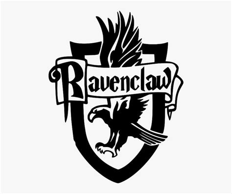 Ravenclaw Logo With The Words Ravenclaw And An Eagle Flying Above It