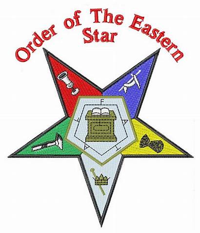 Star Eastern Oes Order Clipart Designs Embroidery