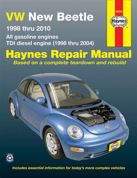 Volkswagen New Beetle 1998 2010 Haynes Repair Manuals And Guides
