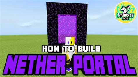 How To Build Nether Portal Minecraft Youtube