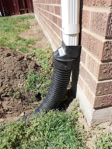 How To Bury A Gutter Downspout Twofeetfirst