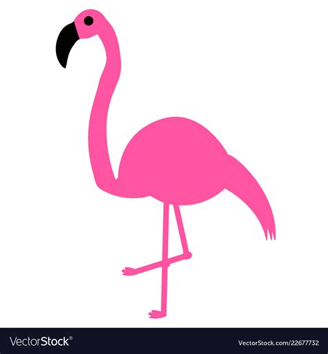 Elegant Pink Flamingo Royalty Free Vector Image