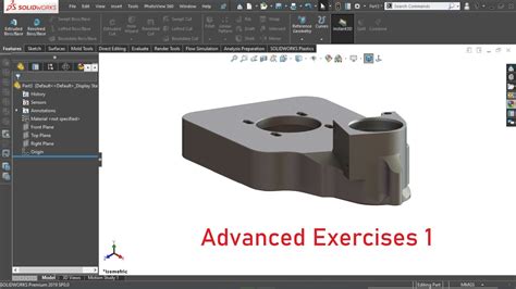 Solidworks Advanced Tutorial Exercise 1 Youtube