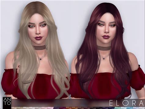 The Sims Resource Anto Elora Hairstyle