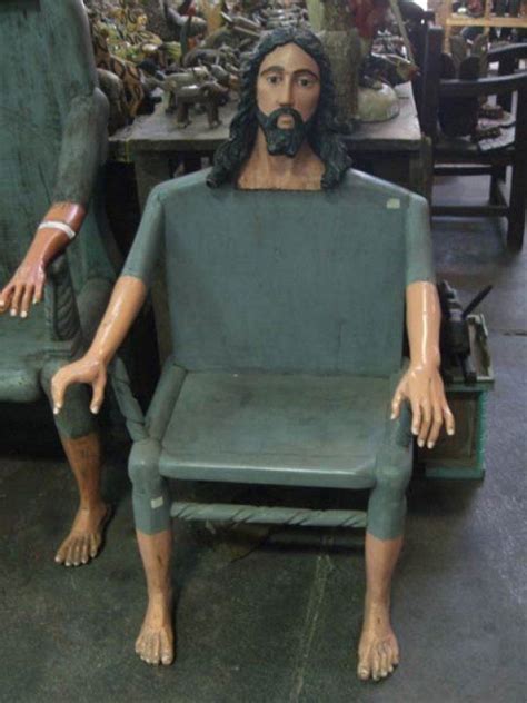 Chair Shaped Like Jesus Cursed Images Memes Image