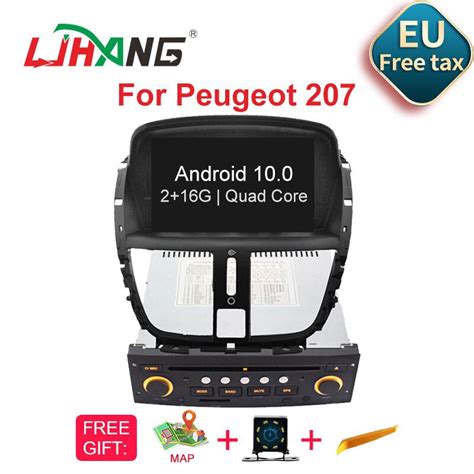 Ljhang Android Car Dvd Player For Peugeot Gps Navigation Wifi Multimedia Din