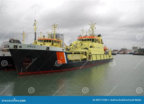 Ships Arca And Zirfaea On The Quay Of The Third Port Of Scheveningen