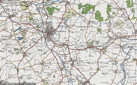 Historic Ordnance Survey Map Of Barton Seagrave 1920