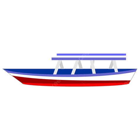 Perahu Kapal Merah Dan Biru Blue Ship Red Ship Transportasi Laut Png