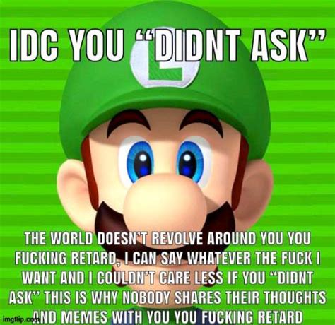 Luigi Is Mad Blank Template Imgflip