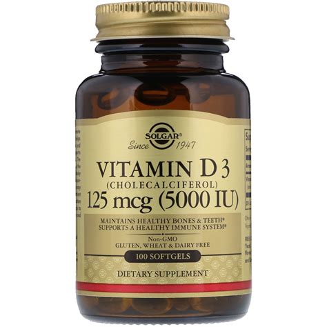Best sellerin vitamin d supplements. Solgar, Vitamin D3 (Cholecalciferol), 5,000 IU, 100 ...