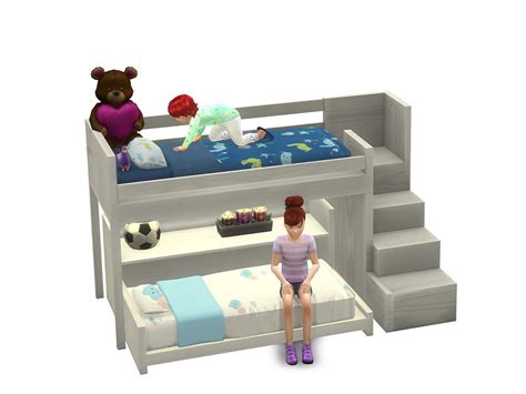 Functional Toddler Bunk Bed By Pandasamacc At Tsr Sims 4 Updates