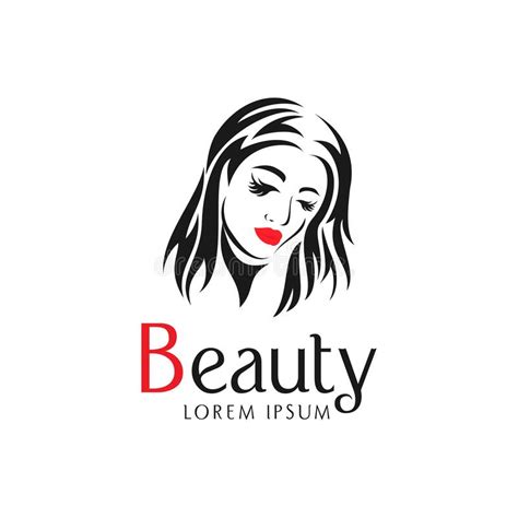 Illustration Woman Face Logo Design Modern Beauty Salon Logofeminine